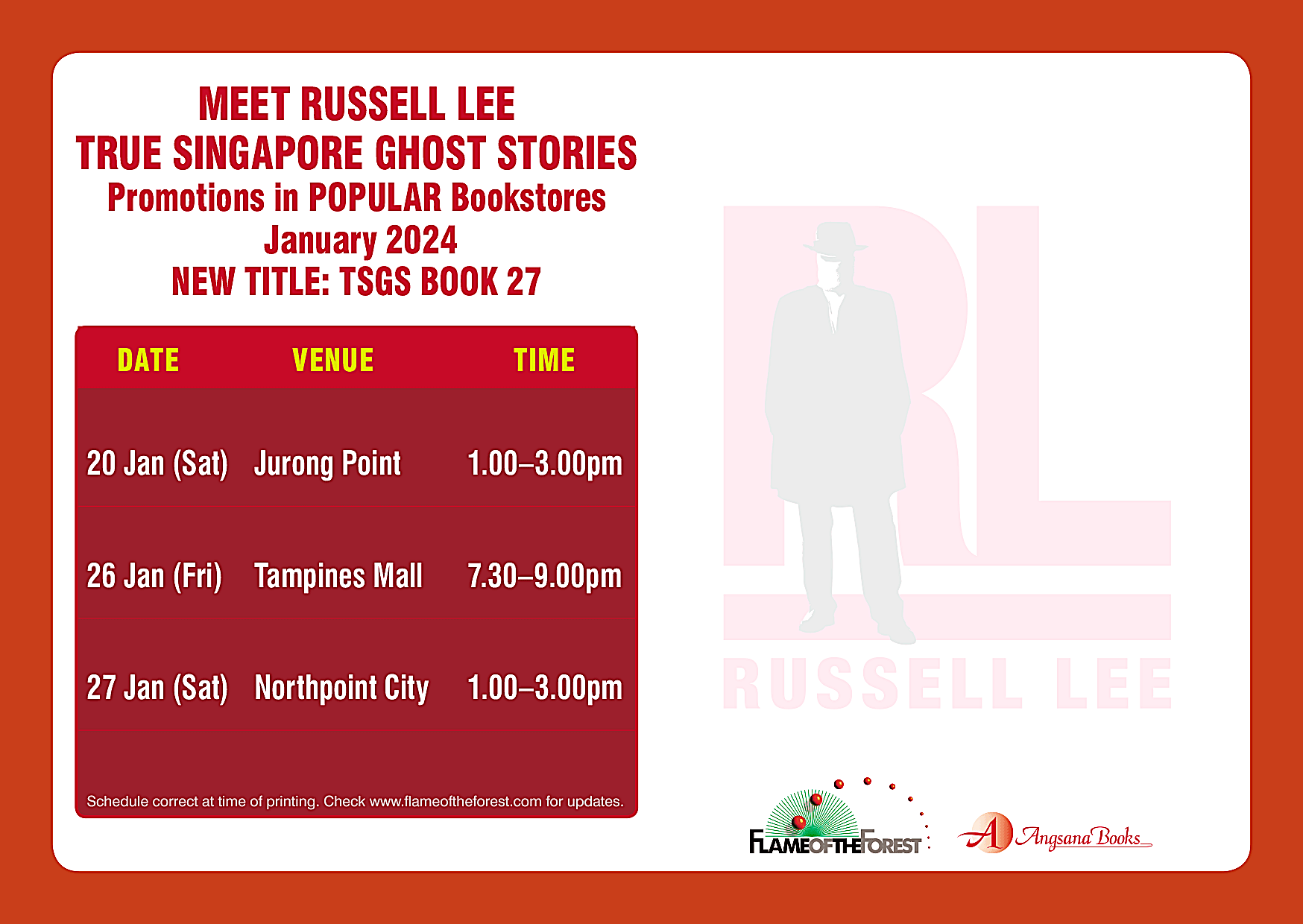TRUE SINGAPORE GHOST STORIES EVENTS JAN 2024